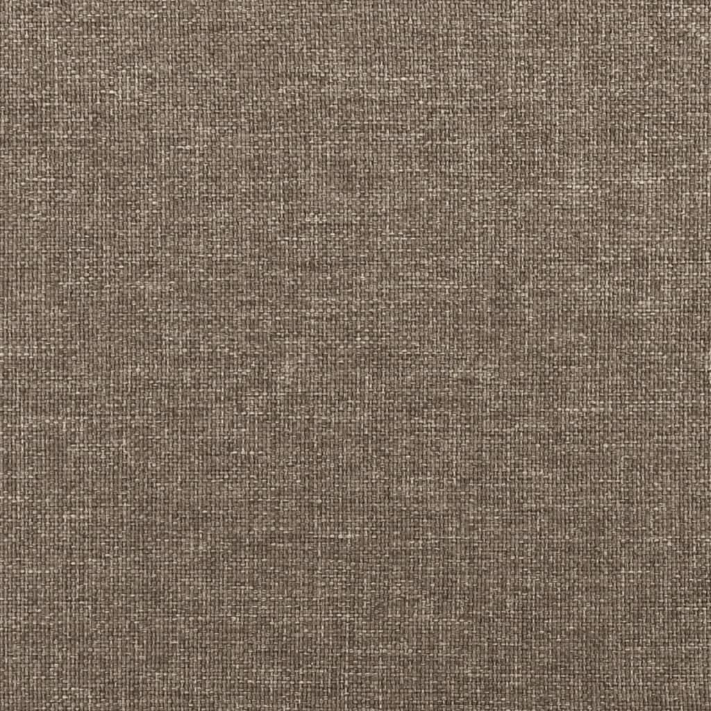 Bettgestell Taupe 200x200 cm Stoff