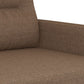 2-Sitzer-Sofa Braun 120 cm Stoff