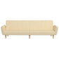 Schlafsofa 2-Sitzer Creme Stoff