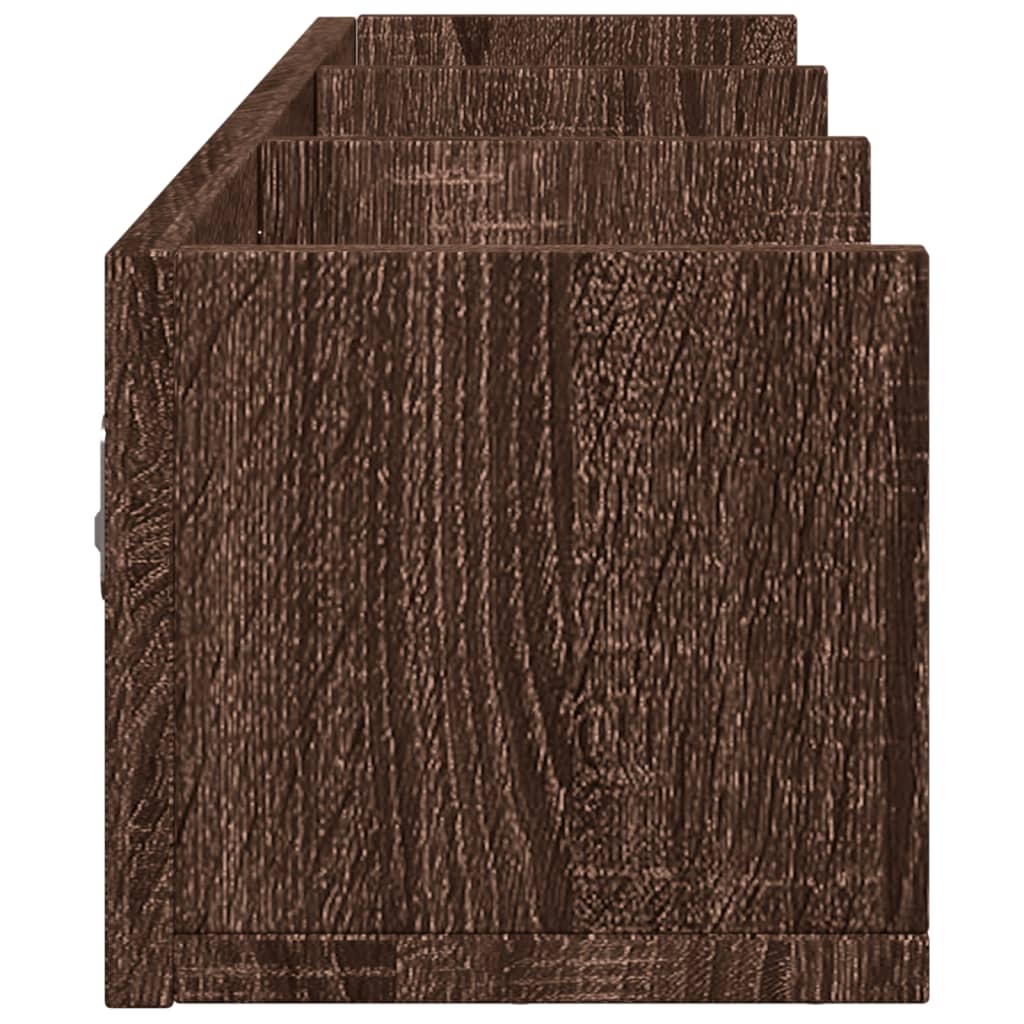 Wandschrank Braun Eichen-Optik 75x18x16,5 cm Holzwerkstoff