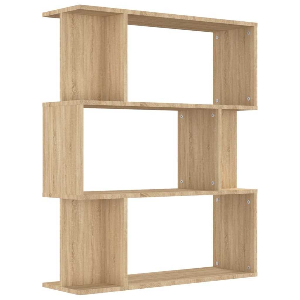 Bücherregal/Raumteiler Sonoma-Eiche 80x24x96 cm Holzwerkstoff