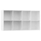 Bücherregal/Sideboard Weiß 66×30×130 cm Holzwerkstoff