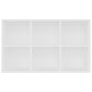 Bücherregal/Sideboard Weiß 66×30×97,8 cm Holzwerkstoff