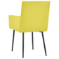 Esszimmerstühle mit Armlehnen 6 Stk. Gelb Stoff