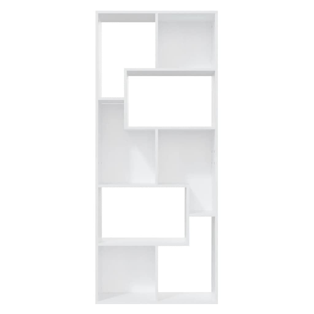 Bücherregal Weiß 67x24x161 cm Holzwerkstoff