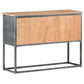 Sideboard Grau 100x30x70 cm Massivholz Akazie