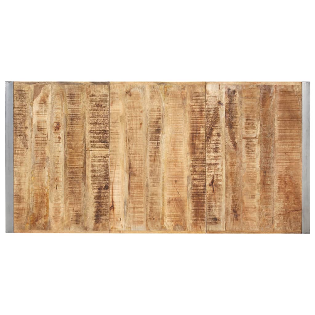 Esstisch 200x100x75 cm Raues Mango-Massivholz