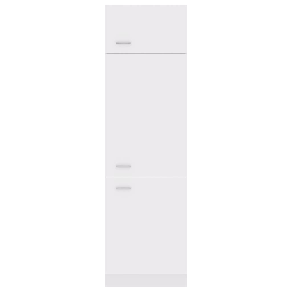 Kühlumbauschrank Weiß 60x57x207 cm Holzwerkstoff