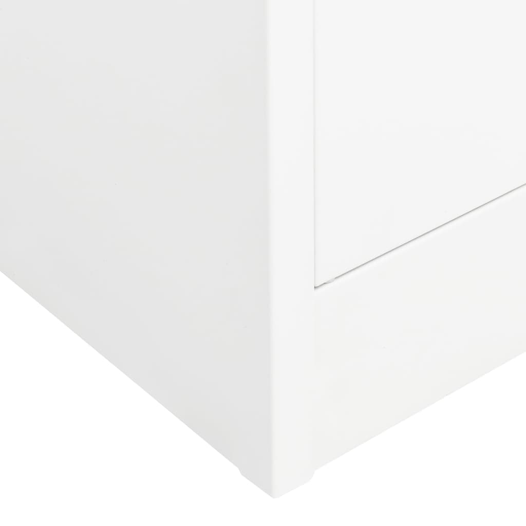 Kleiderschrank Weiß 80x50x180 cm Stahl