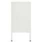 Sideboard Weiß 105x35x70 cm Stahl und Hartglas