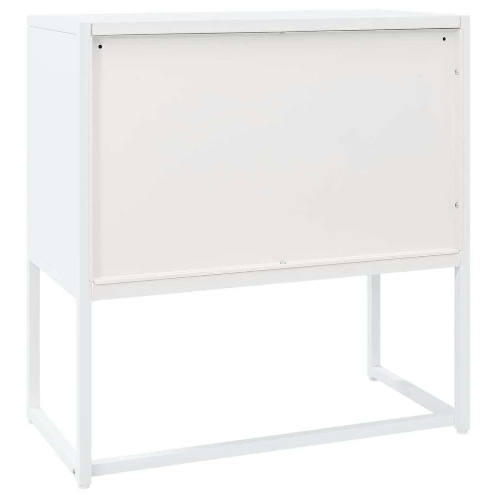 Sideboard Weiß 75x35x75 cm Stahl