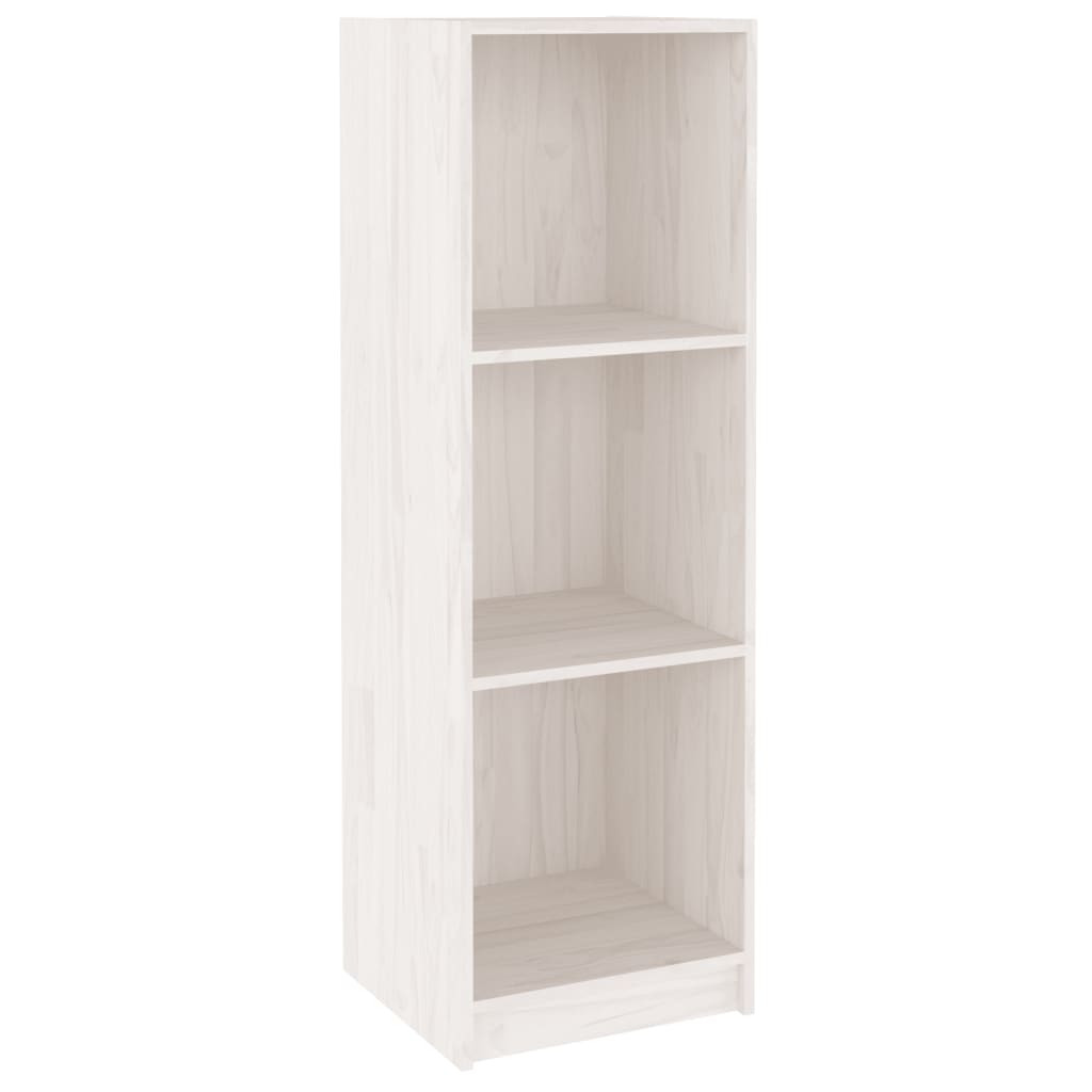 Bücherregal/Raumteiler Weiß 36x33x110 cm Massivholz Kiefer