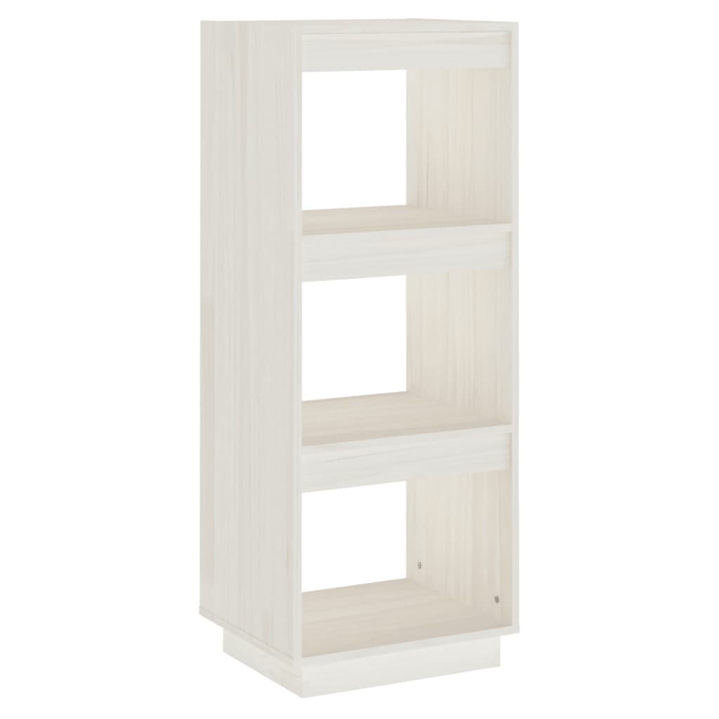 Bücherregal/Raumteiler Weiß 40x35x103 cm Massivholz Kiefer