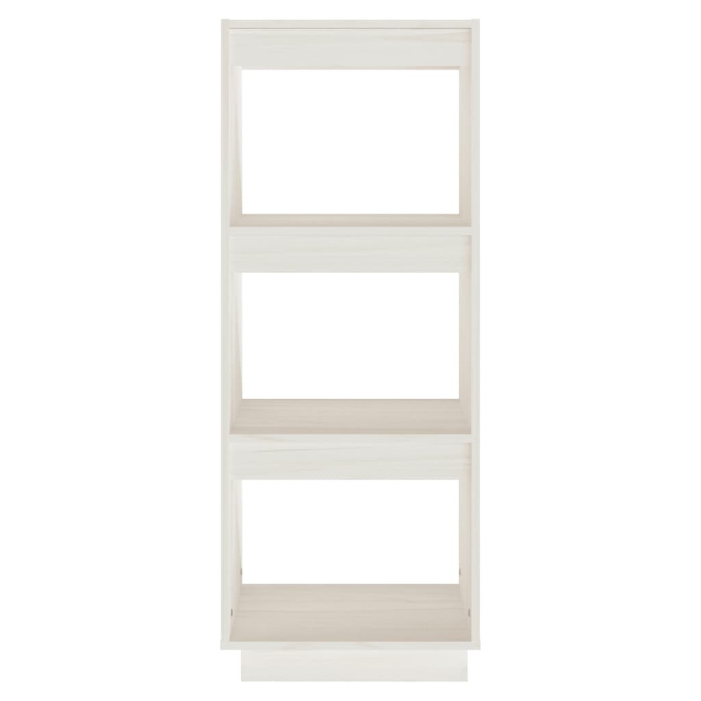 Bücherregal/Raumteiler Weiß 40x35x103 cm Massivholz Kiefer