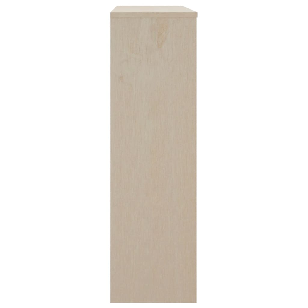 Highboard-Aufsatz Honigbraun 90x30x100 cm Massivholz Kiefer