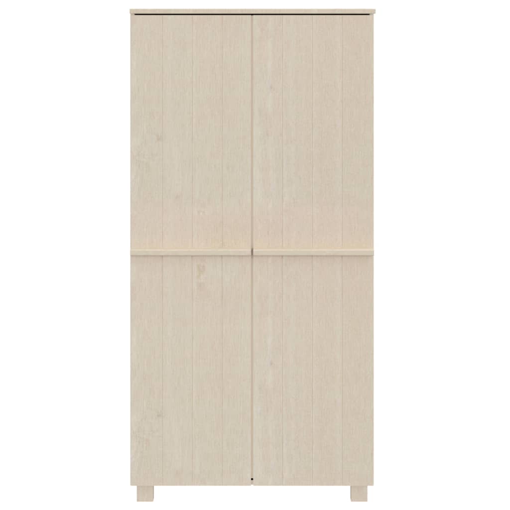 Kleiderschrank Honigbraun 89x50x180 cm Massivholz Kiefer
