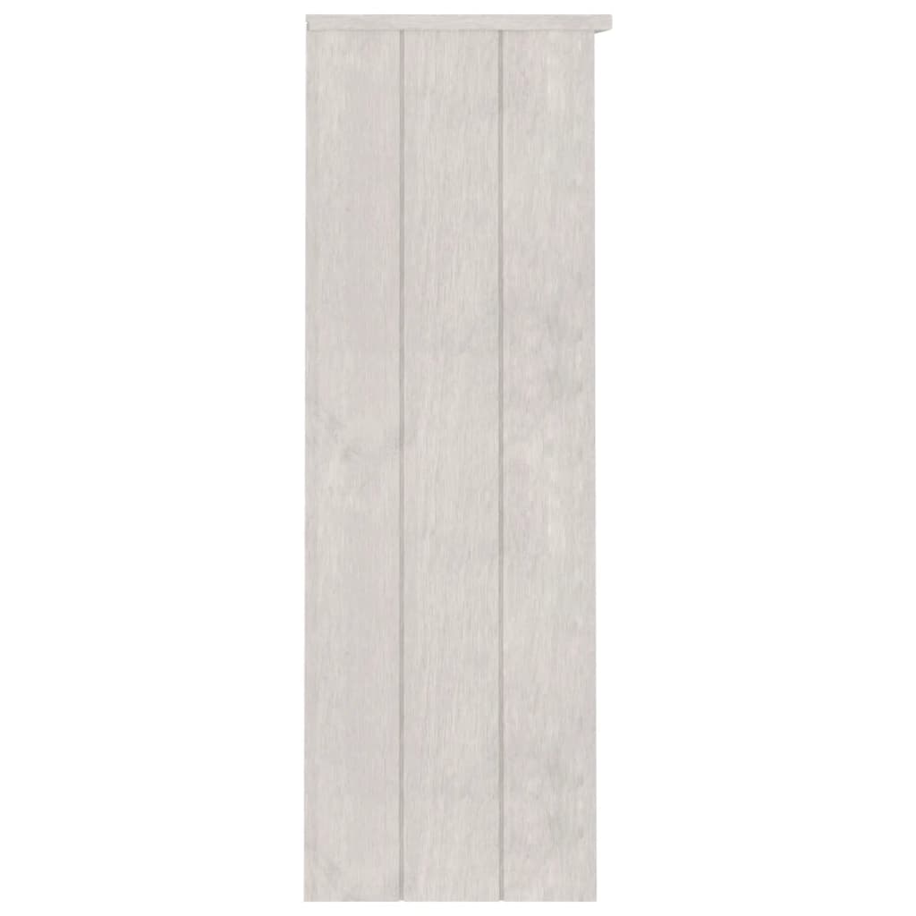 Aufsatz für Highboard Weiß 85x35x100 cm Massivholz Kiefer
