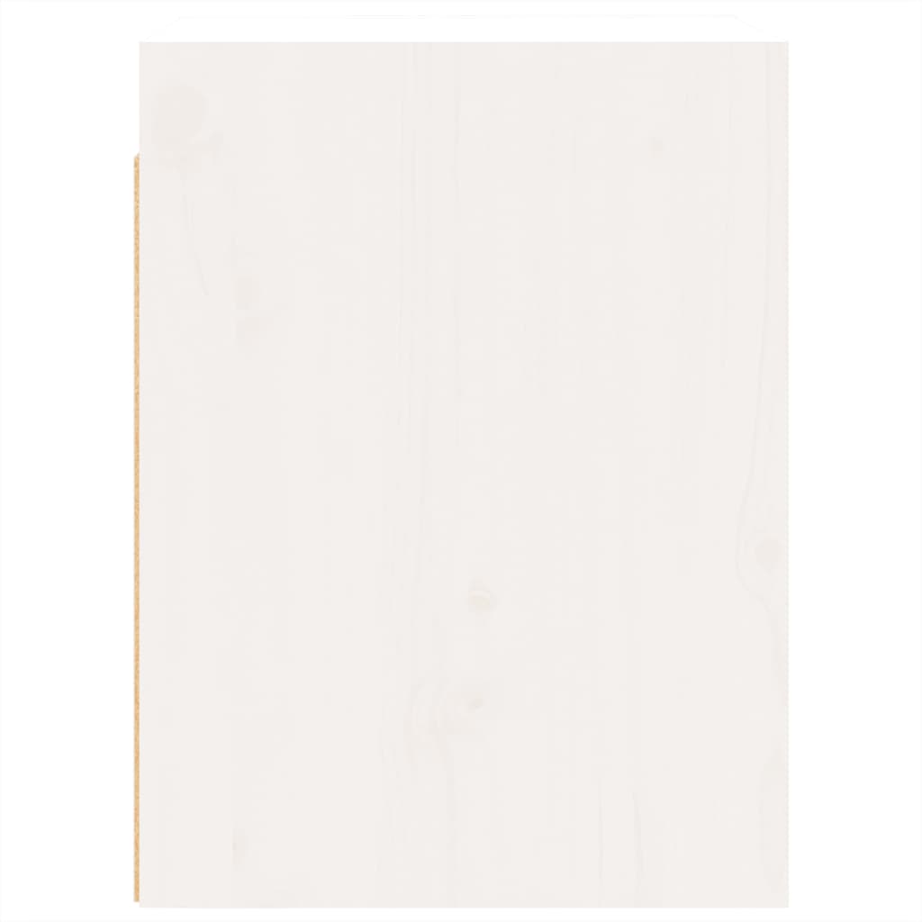 Wandschränke 2 Stk. Weiß 30x30x40 cm Massivholz Kiefer