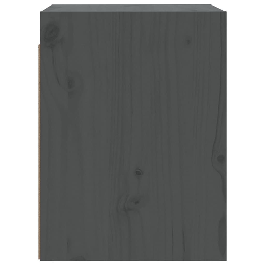 Wandschrank Grau 30x30x40 cm Massivholz Kiefer