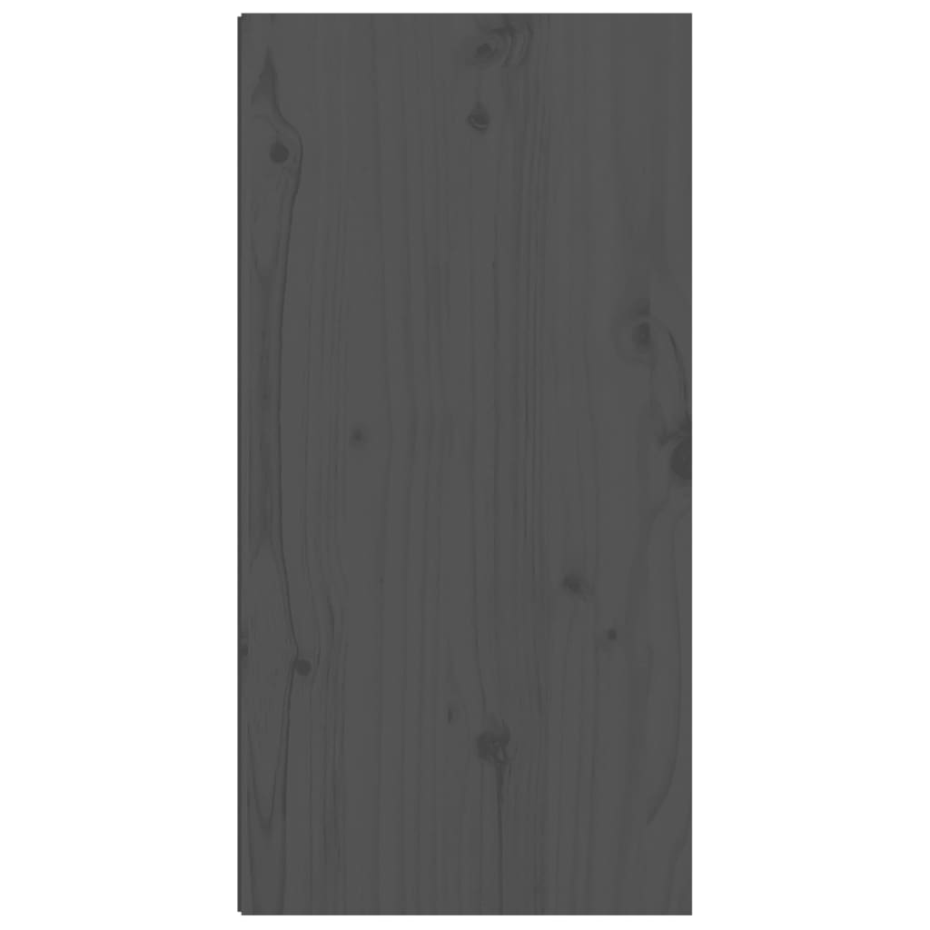 Wandschränke 2 Stk. Grau 30x30x60 cm Massivholz Kiefer