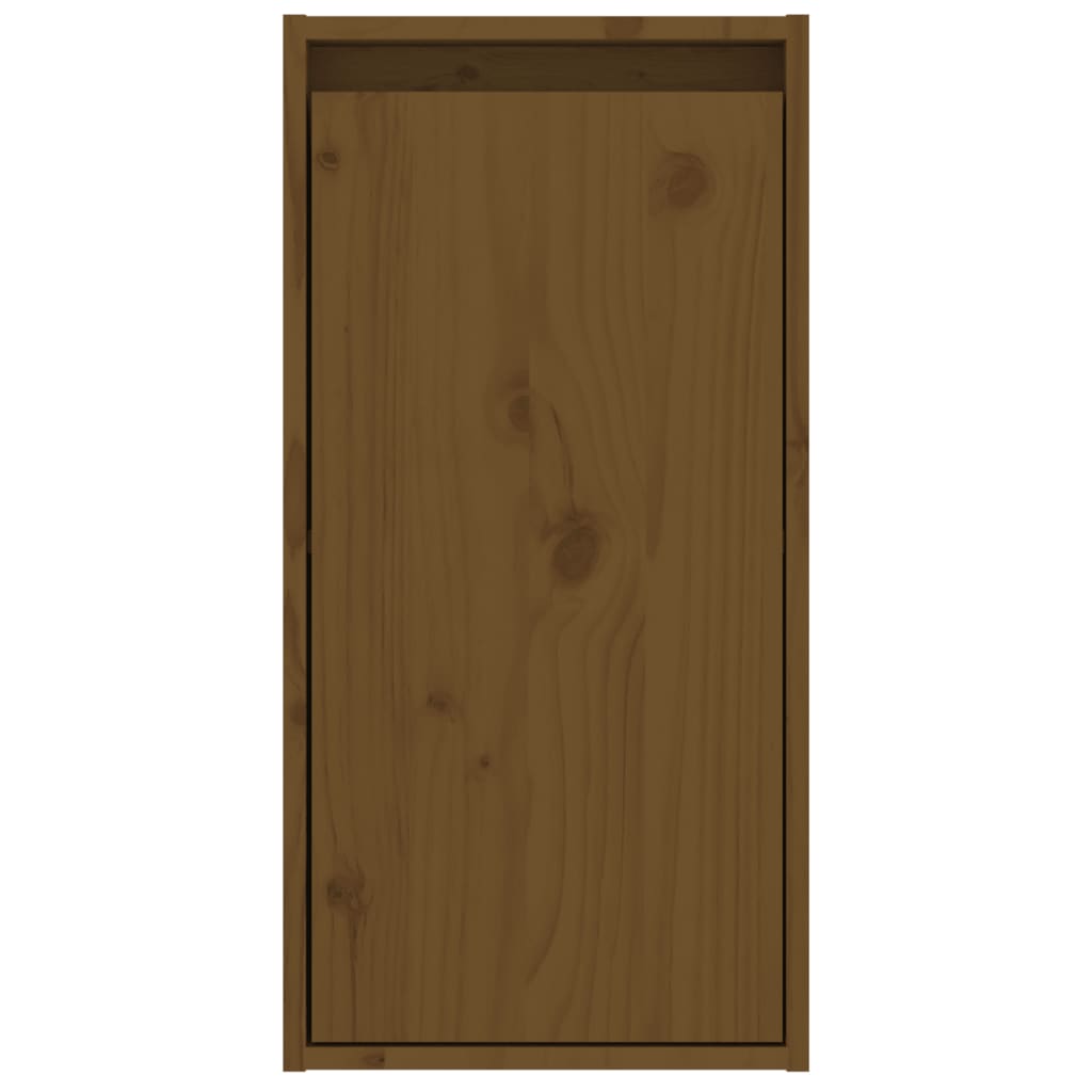 Wandschrank Honigbraun 30x30x60 cm Massivholz Kiefer