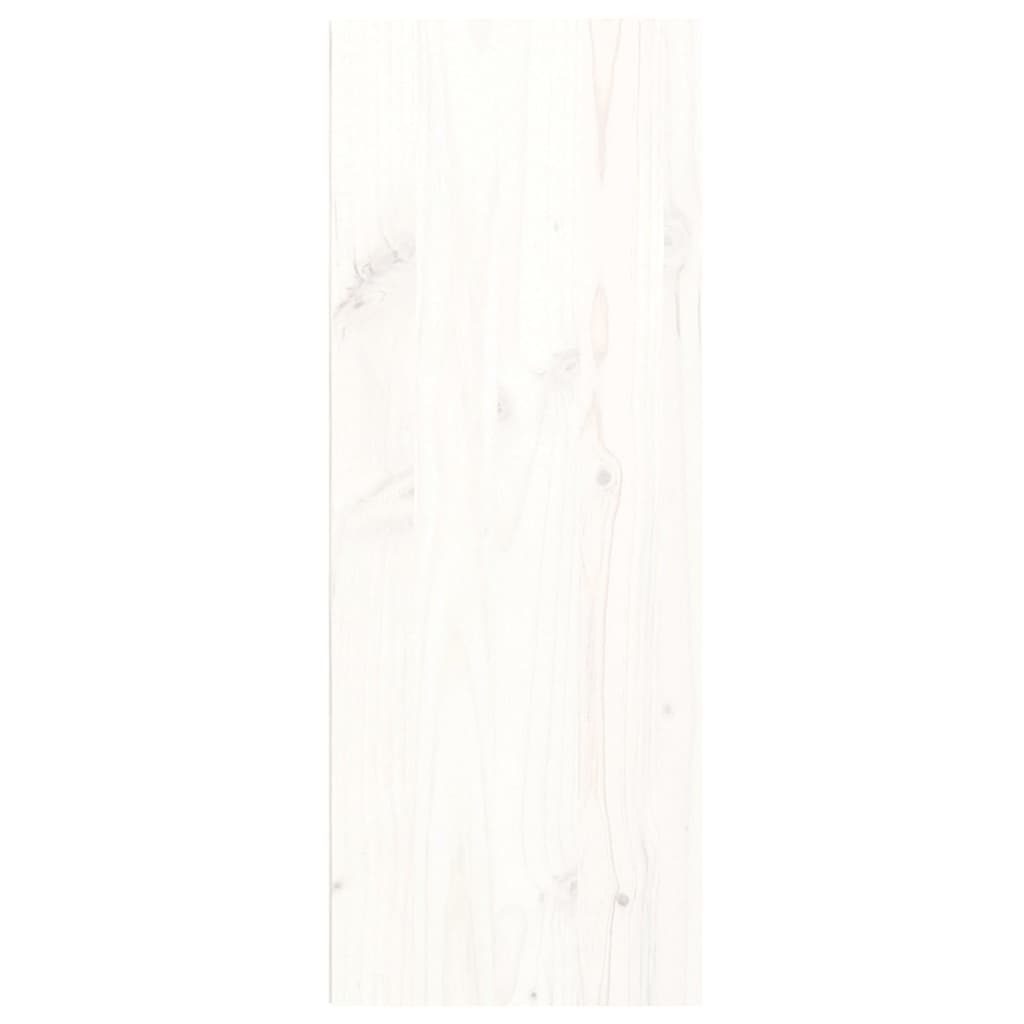 Wandschrank Weiß 30x30x80 cm Massivholz Kiefer