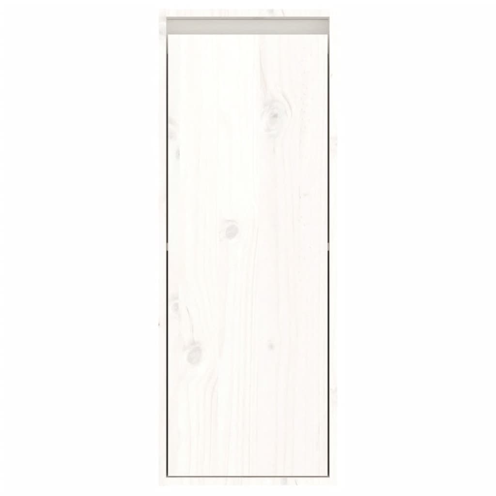 Wandschränke 2 Stk. Weiß 30x30x80 cm Massivholz Kiefer