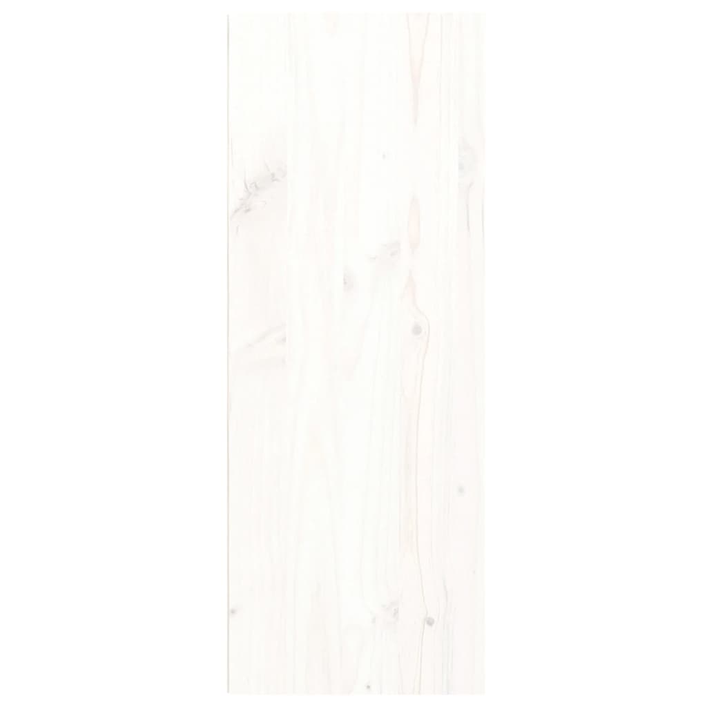 Wandschränke 2 Stk. Weiß 30x30x80 cm Massivholz Kiefer