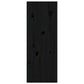 Wandschrank Schwarz 30x30x80 cm Massivholz Kiefer