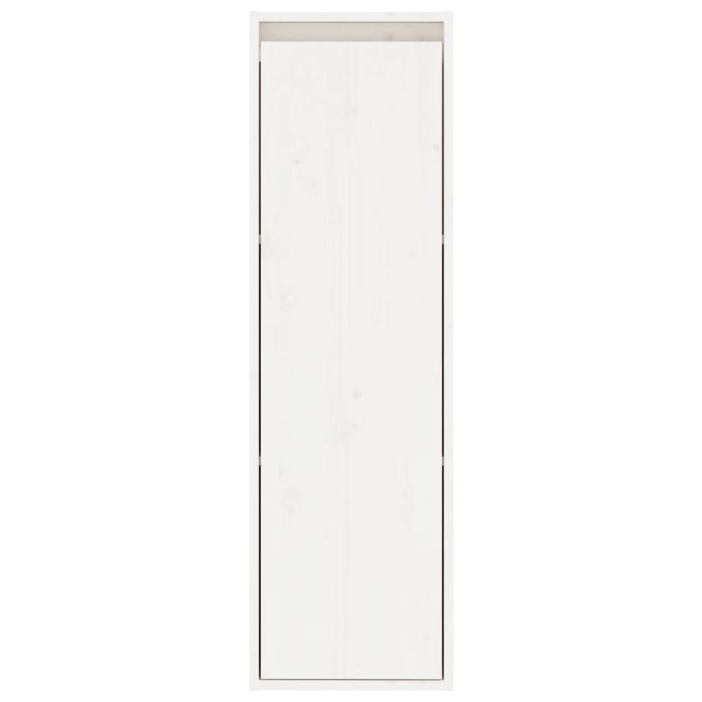 Wandschränke 2 Stk. Weiß 30x30x100 cm Massivholz Kiefer