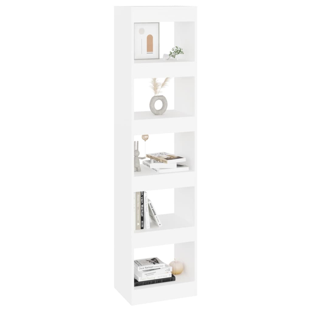 Bücherregal/Raumteiler Weiß 40x30x166 cm
