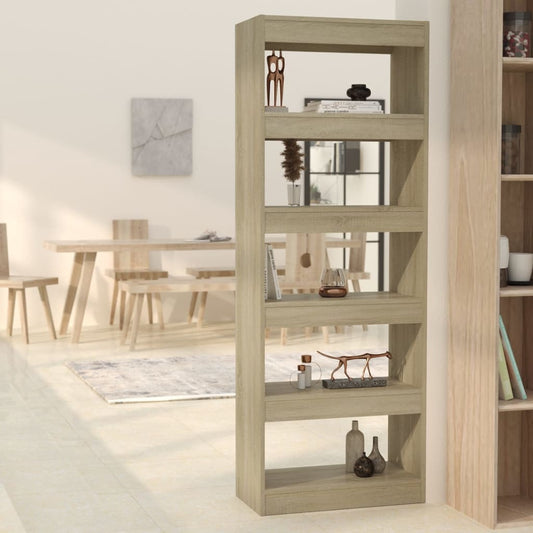 Bücherregal/Raumteiler Sonoma-Eiche 60x30x166 cm Holzwerkstoff