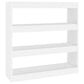 Bücherregal/Raumteiler Weiß 100x30x103 cm