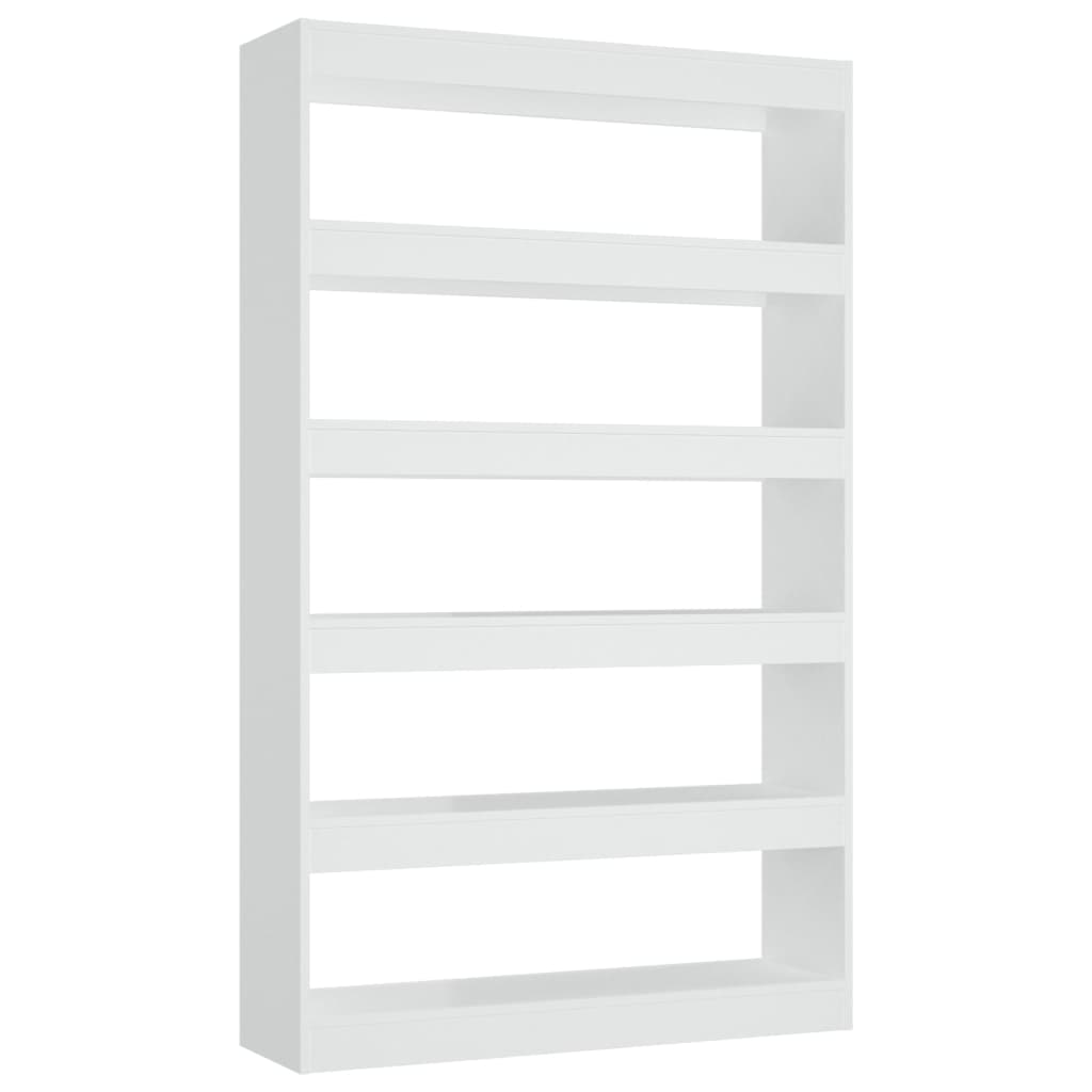 Bücherregal/Raumteiler Weiß 100x30x166 cm