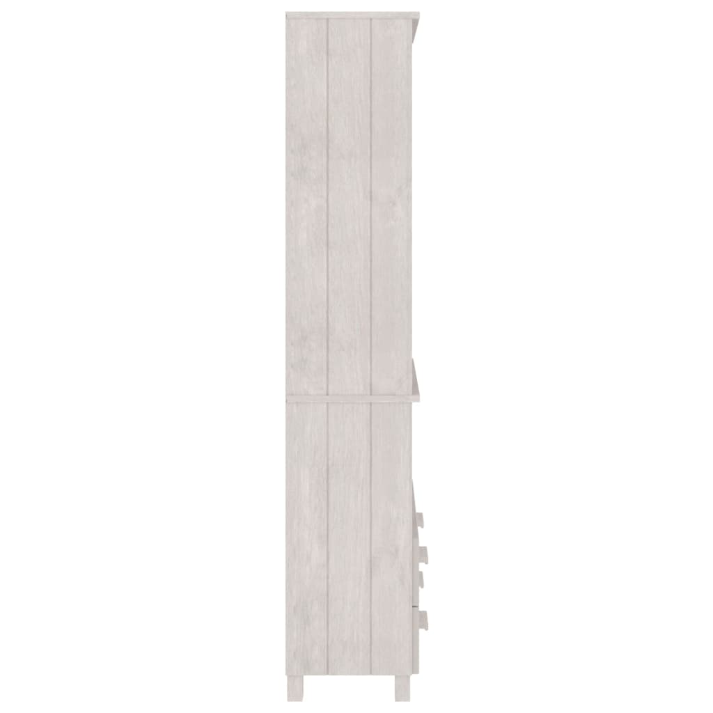 Highboard Massivholz Kiefer Weiß