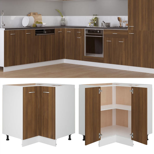 Küchenschrank Braun Eichen-Optik 75,5x75,5x80,5cm Holzwerkstoff