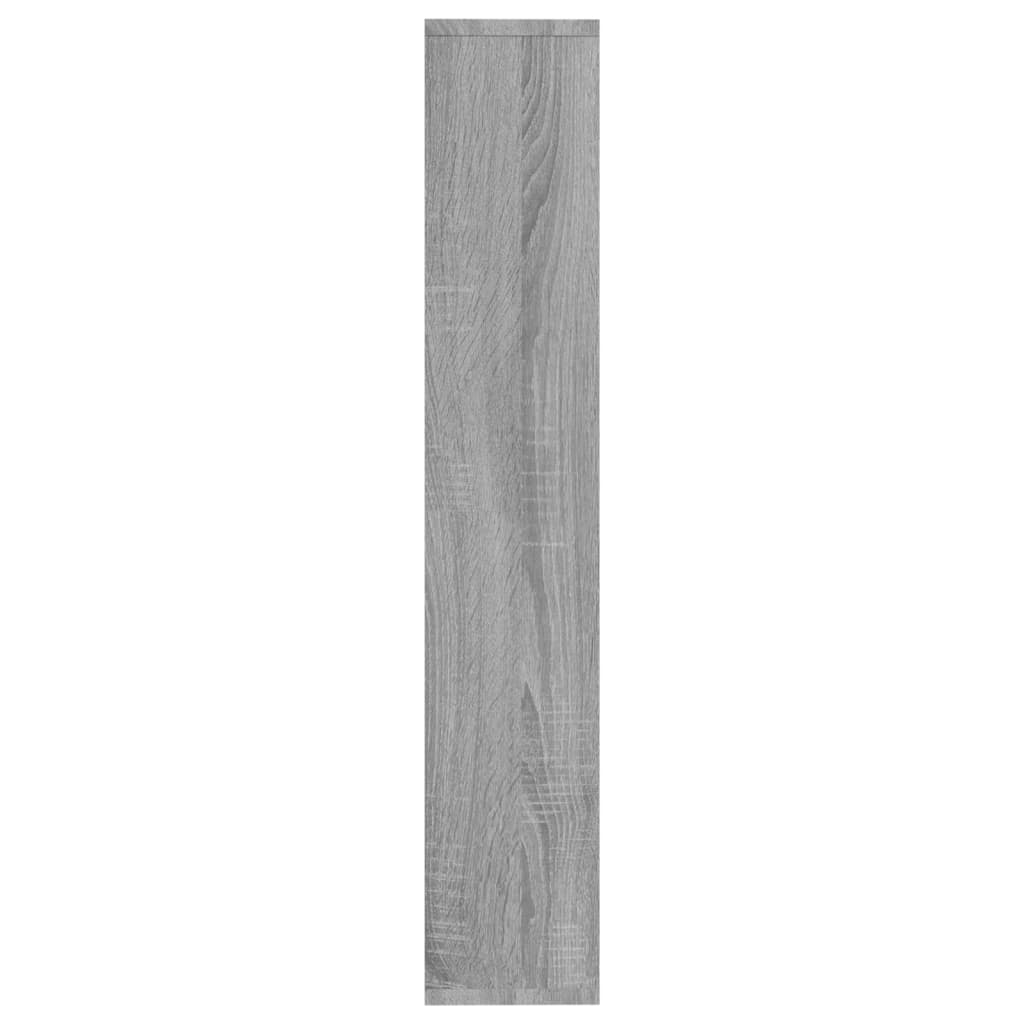 Wandregal Grau Sonoma 36x16x90 cm Holzwerkstoff