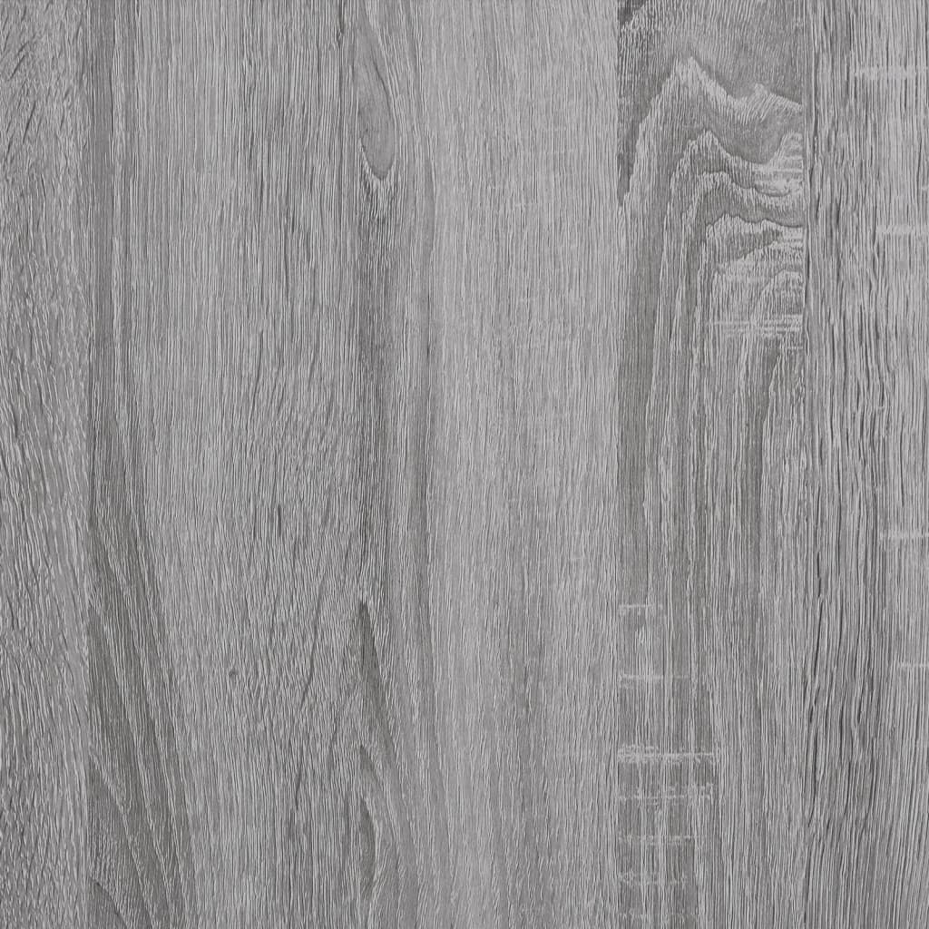 Wandregale 2 Stk. Grau Sonoma 80x15x26,5 cm Holzwerkstoff