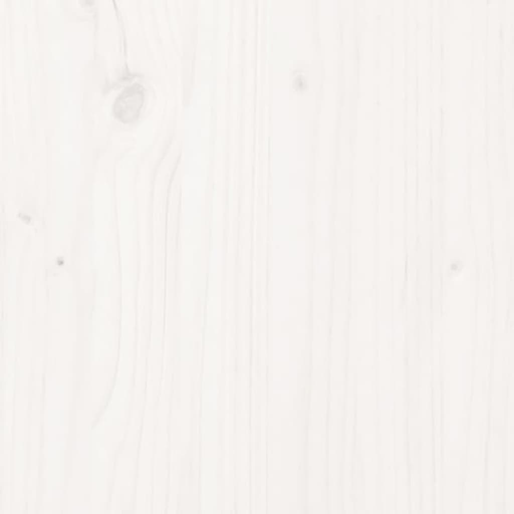Massivholzbett Kiefer 140x200 cm Weiß