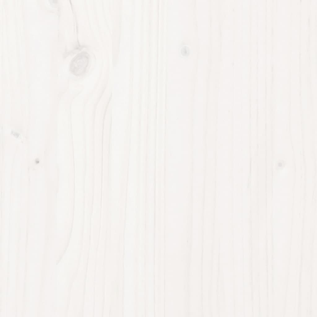 Massivholzbett Weiß Kiefer 180x200 cm 6FT Super King