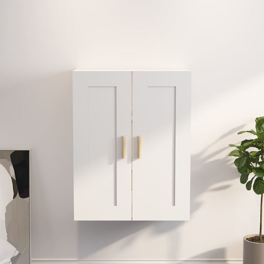 Wandschrank Weiß 69,5x32,5x90 cm Holzwerkstoff