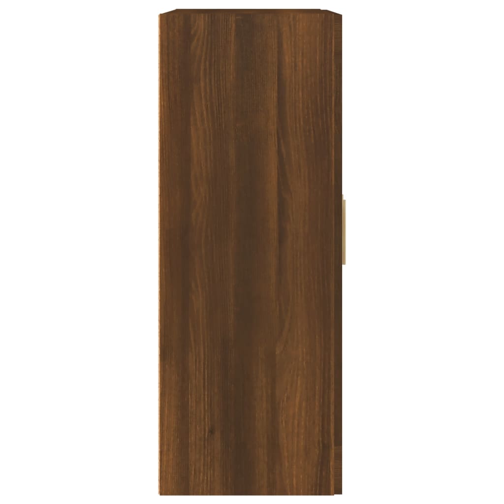 Wandschrank Braun Eichen-Optik 69,5x32,5x90 cm Holzwerkstoff