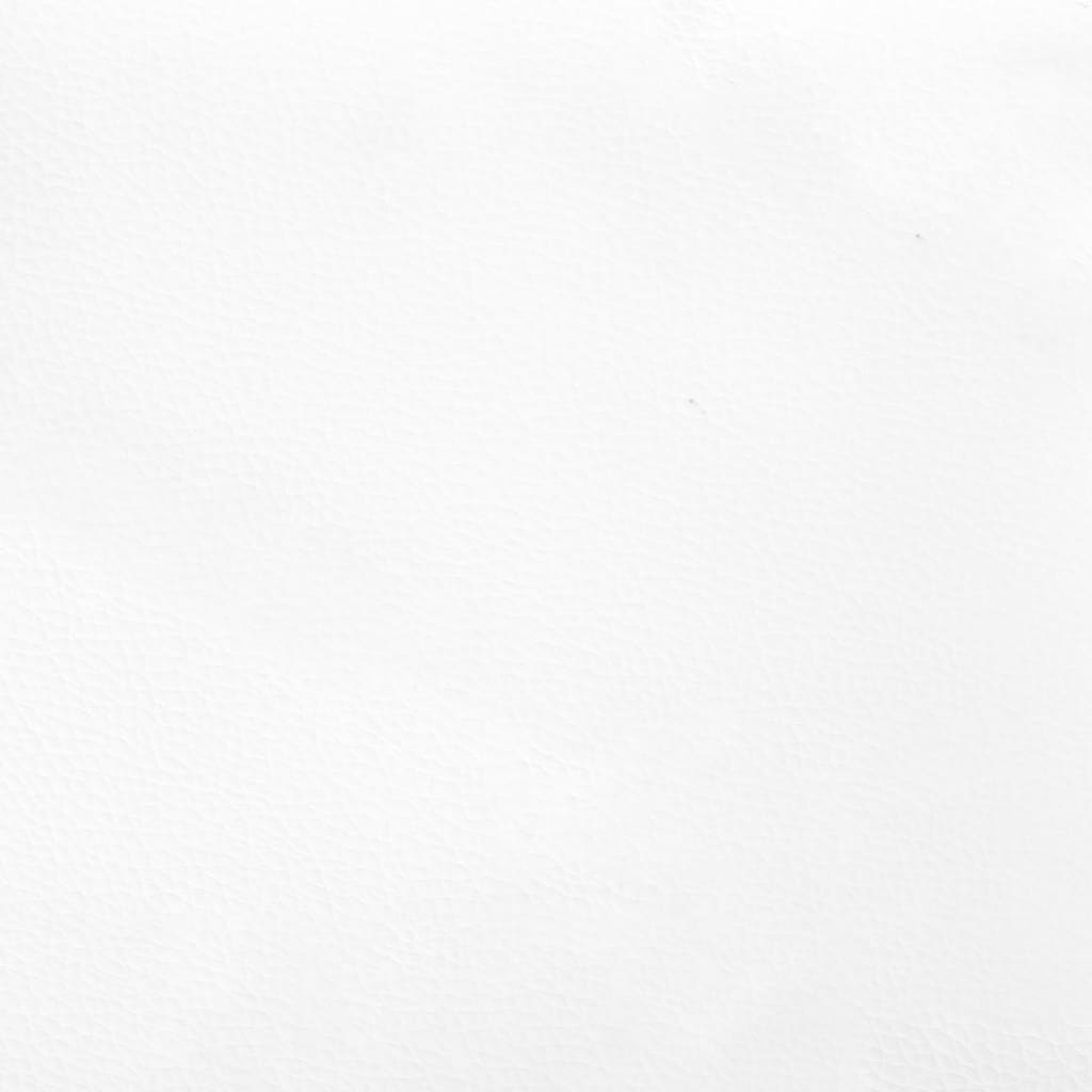 Taschenfederkernmatratze Weiß 90x200x20 cm Kunstleder