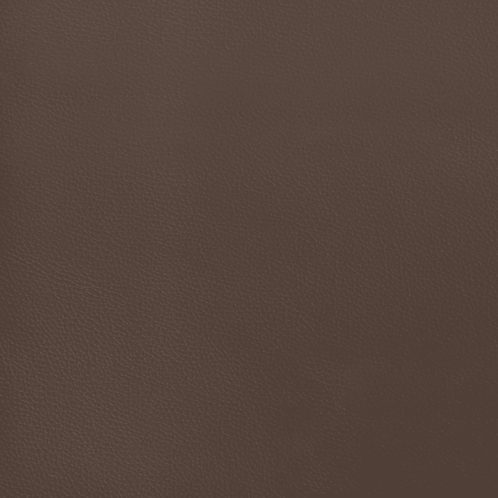 Taschenfederkernmatratze Braun 90x200x20 cm Kunstleder