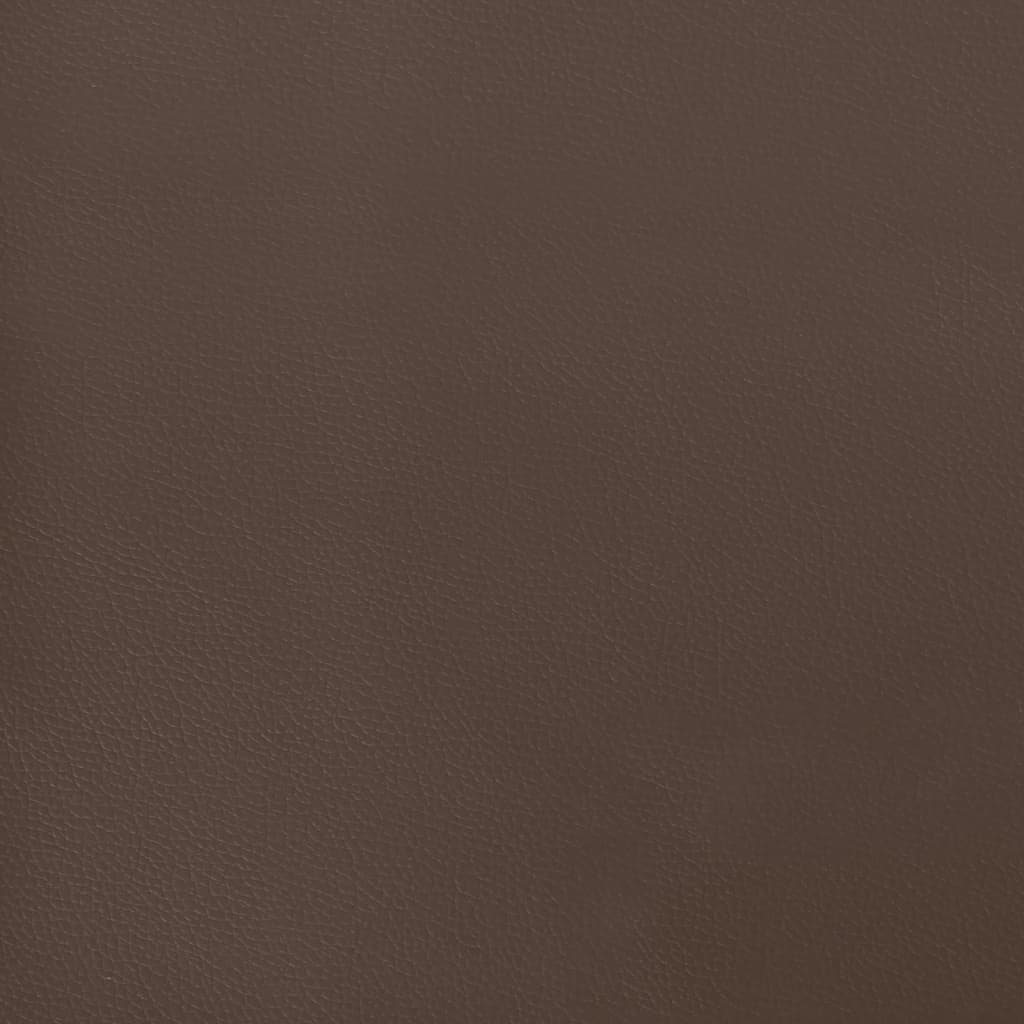 Taschenfederkernmatratze Braun 100x200x20 cm Kunstleder