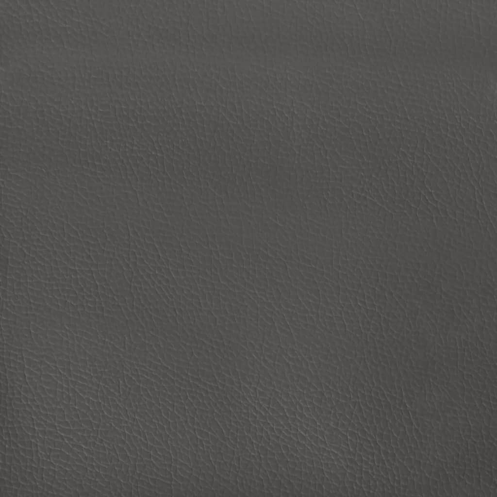 Taschenfederkernmatratze Grau 100x200x20 cm Kunstleder