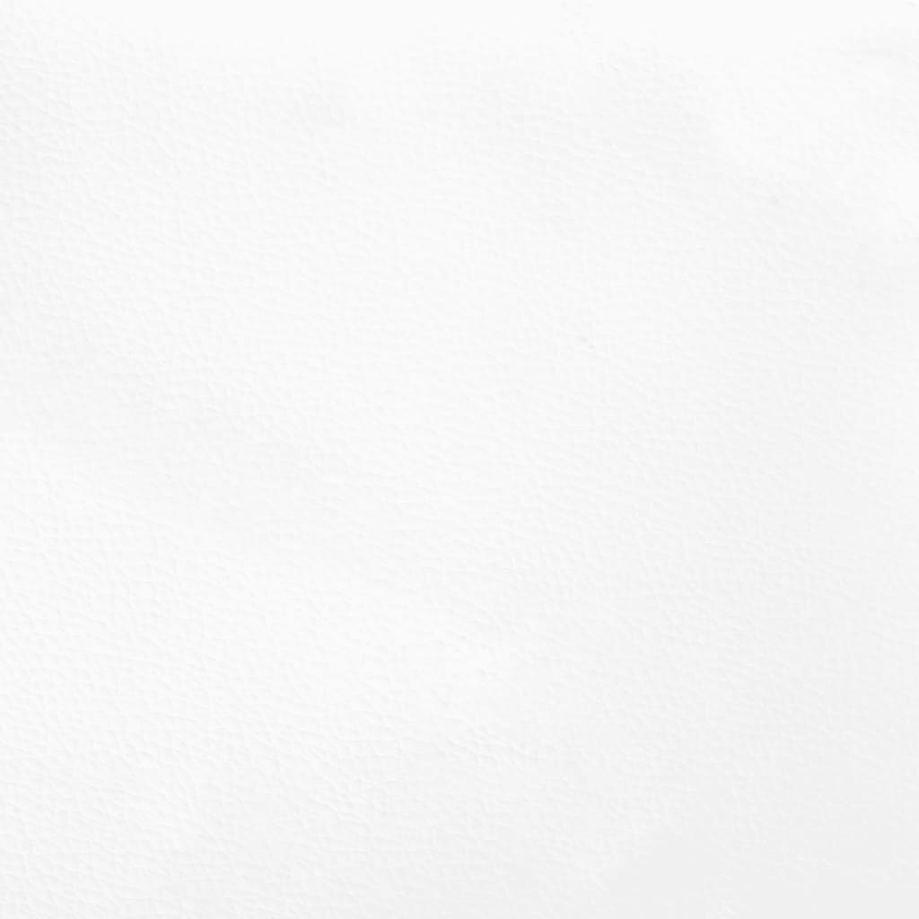 Taschenfederkernmatratze Weiß 140x200x20 cm Kunstleder