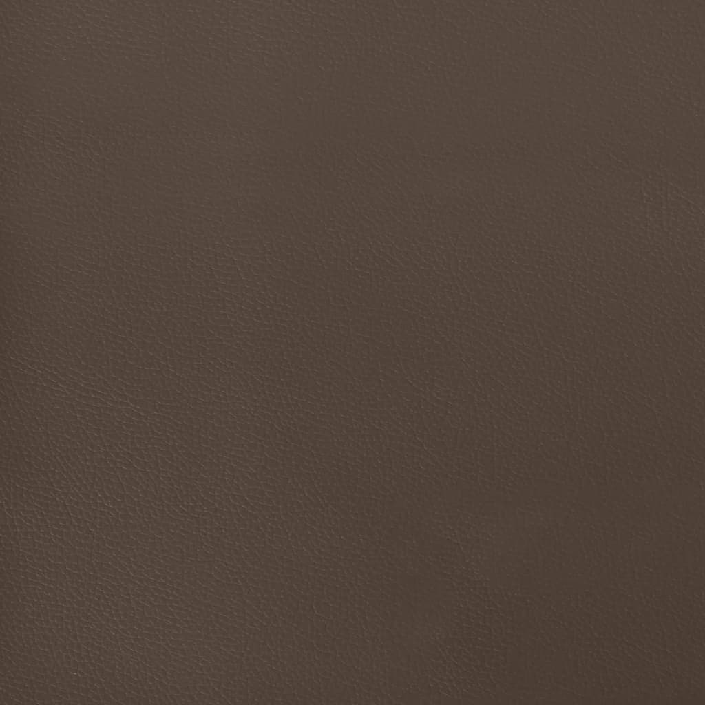 Taschenfederkernmatratze Braun 140x200x20 cm Kunstleder