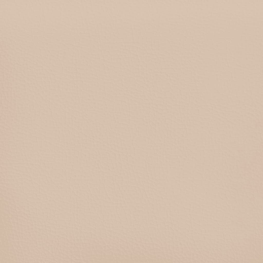 Taschenfederkernmatratze Cappuccino 140x200x20 cm Kunstleder