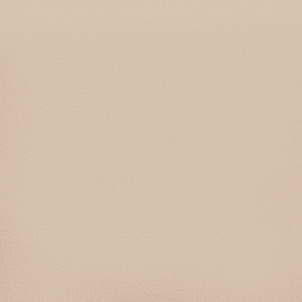 Taschenfederkernmatratze Cappuccino 160x200x20 cm Kunstleder